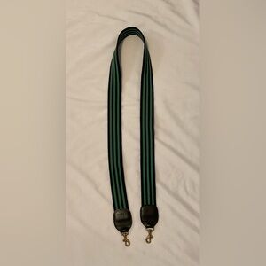 Clare V. Black and Green Crossbody Bag Strap
